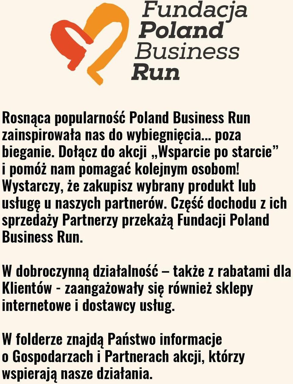 Wystarczy, że zakupisz wybrany produkt lub usługę u naszych partnerów.