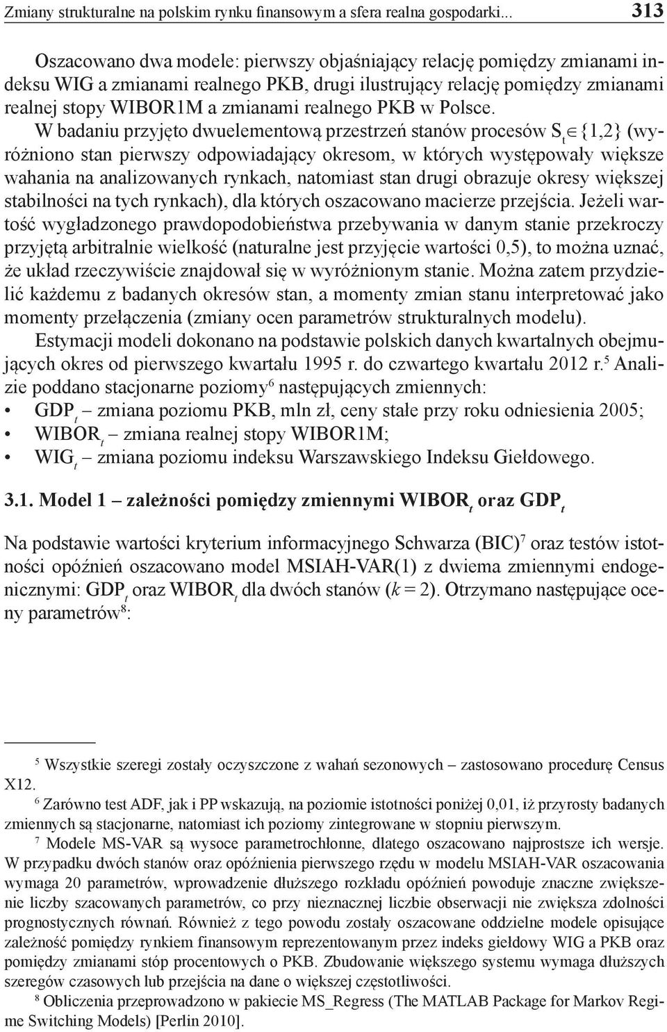 realnego PKB w Polsce.