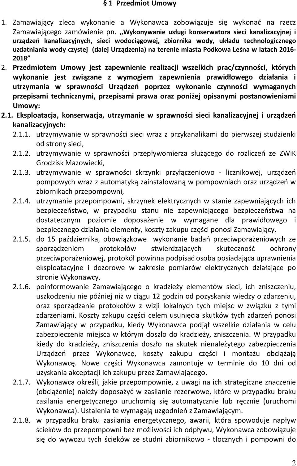 miasta Podkowa Leśna w latach 2016-2018 2.