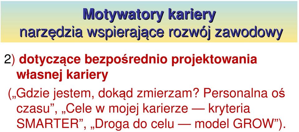 Gdzie jestem, dokąd zmierzam?