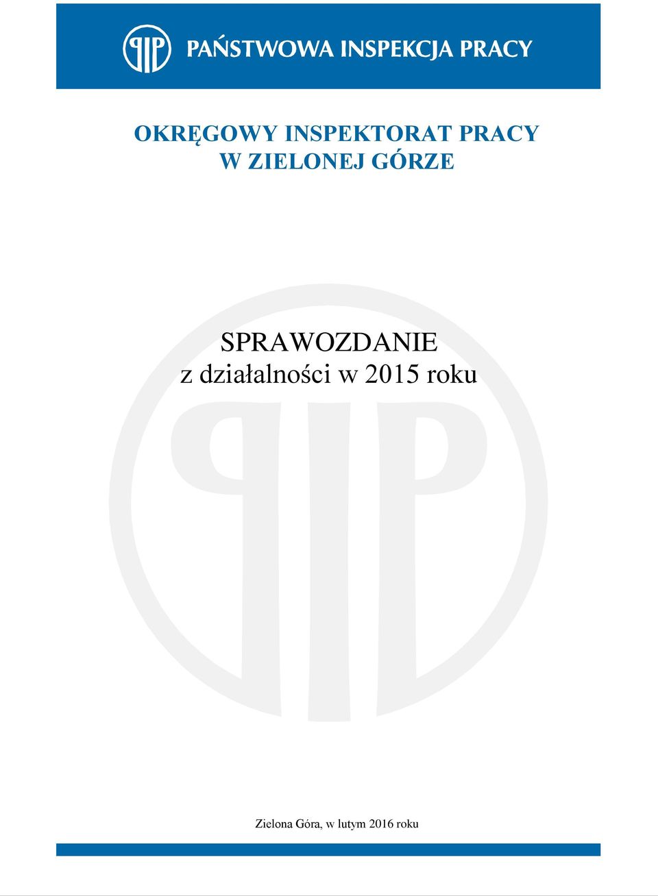 z działalności w 2015 roku