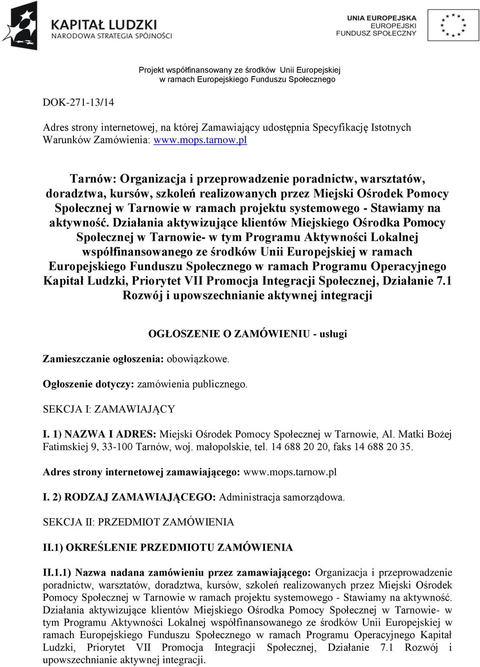 na aktywność.