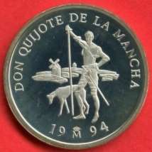 Moneta Hiszpania 1994 r. 1 ecu średnica: 24 mm; waga: 6,72 g; skład: srebro; data emisji: 1994 r.; nakład: 36,7 tys.