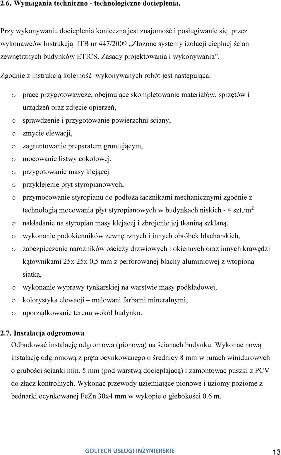 Zasady projektowania i wykonywania.