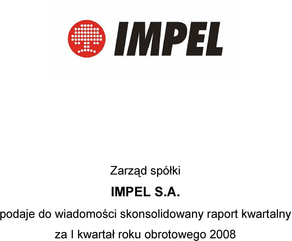 skonsolidowany raport