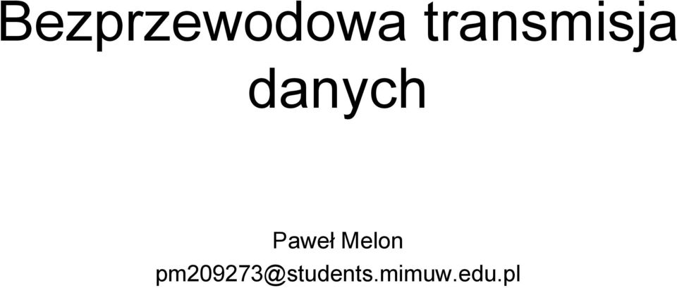 Paweł Melon