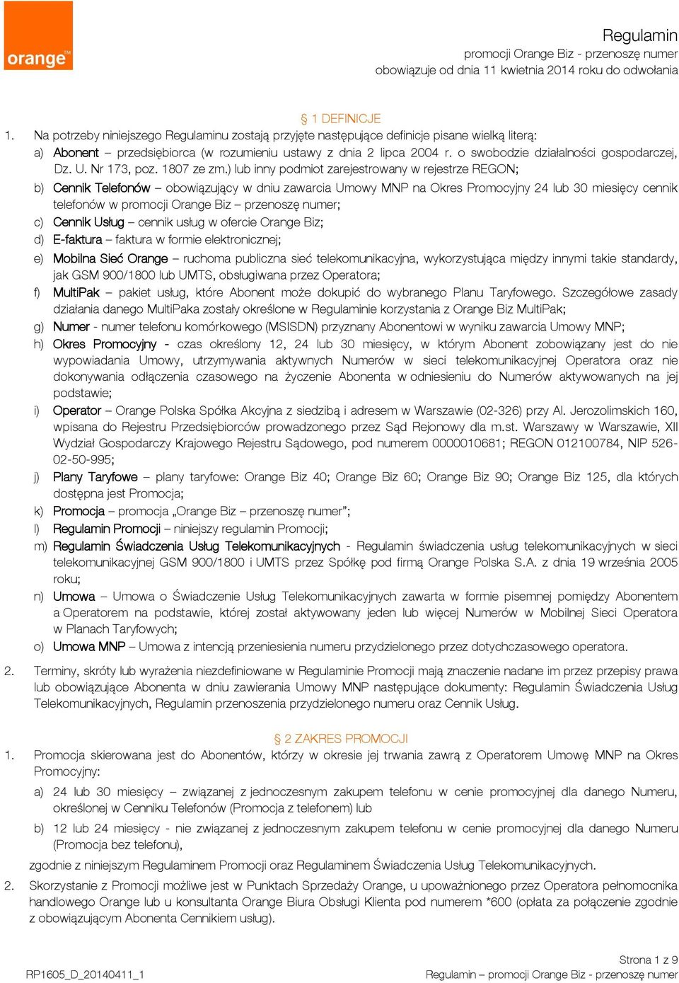 o swobodzie działalności gospodarczej, Dz. U. Nr 173, poz. 1807 ze zm.
