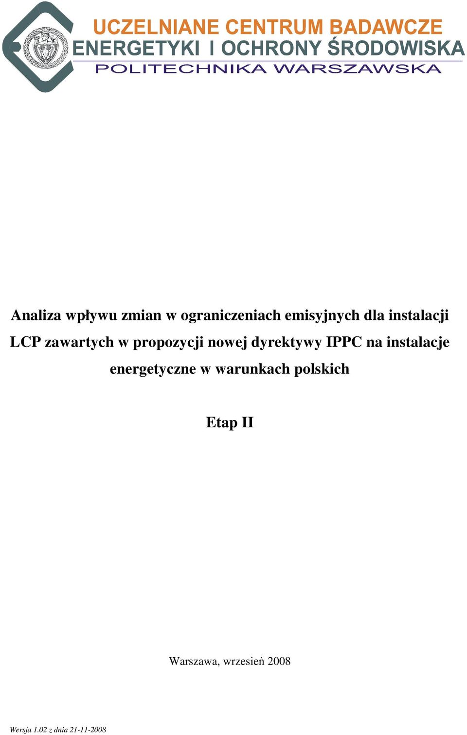 IPPC na instalacje energetyczne w warunkach polskich