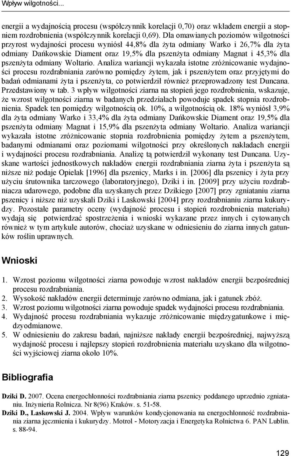 pszenżyta odmiany Woltario.