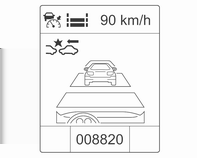 Prowadzenie i użytkowanie 203 Aby wyświetlić stronę adaptacyjnego układu automatycznej kontroli prędkości na wyświetlaczu informacyjnym kierowcy, należy nacisnąć przycisk MENU na dźwigni
