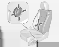 Fotele, elementy bezpieczeństwa 49 Regulacja nachylenia fotela Regulacja oparcia fotela Podparcie odcinka lędźwiowego Przesunąć przednią część przełącznika w górę/w dół.
