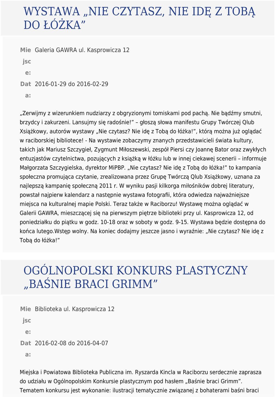 , którą można już oglądać w raciborskiej bibliotece!