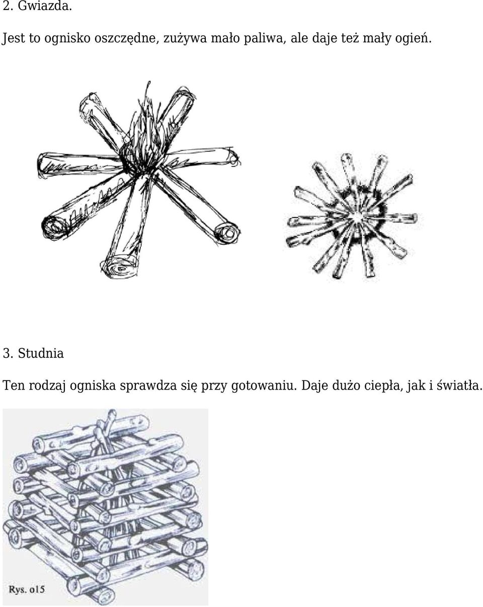 paliwa, ale daje też mały ogień. 3.