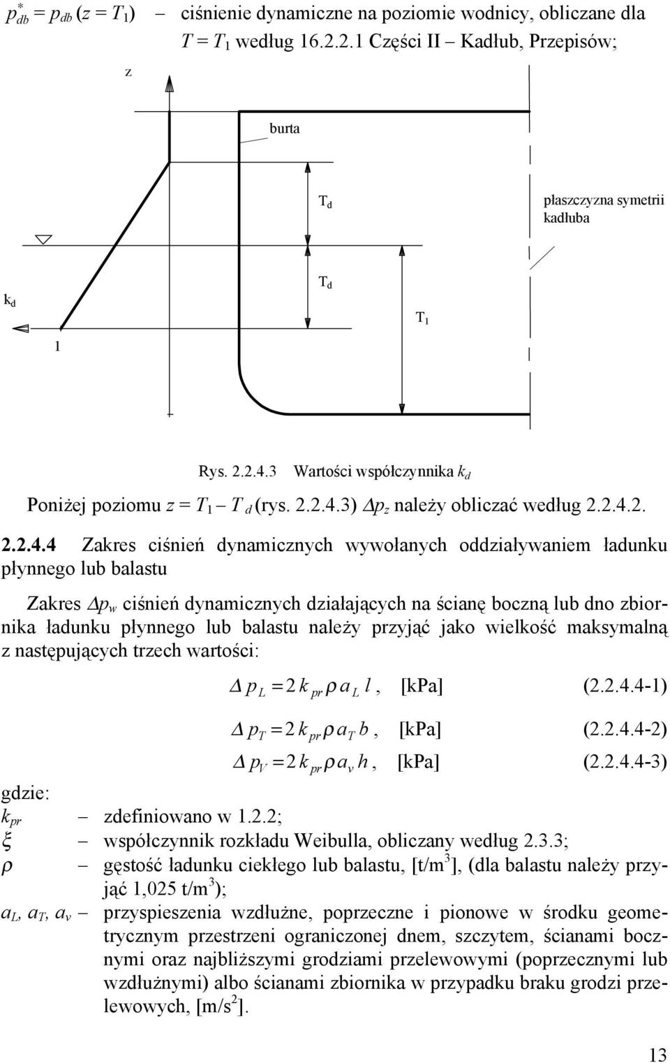3) p z należy obliczać według 2.2.4.