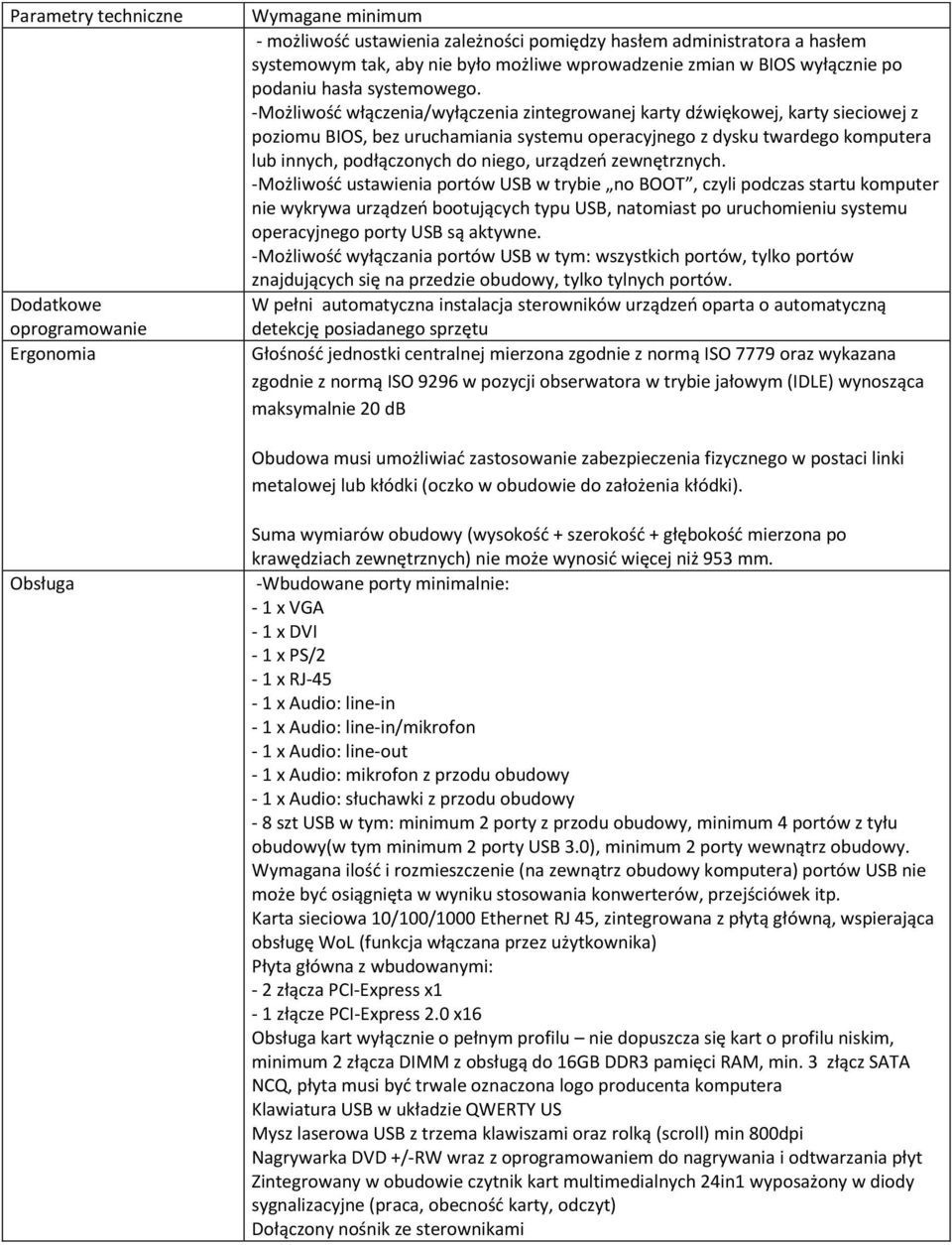 -Możliwość włączenia/wyłączenia zintegrowanej karty dźwiękowej, karty sieciowej z poziomu BIOS, bez uruchamiania systemu operacyjnego z dysku twardego komputera lub innych, podłączonych do niego,