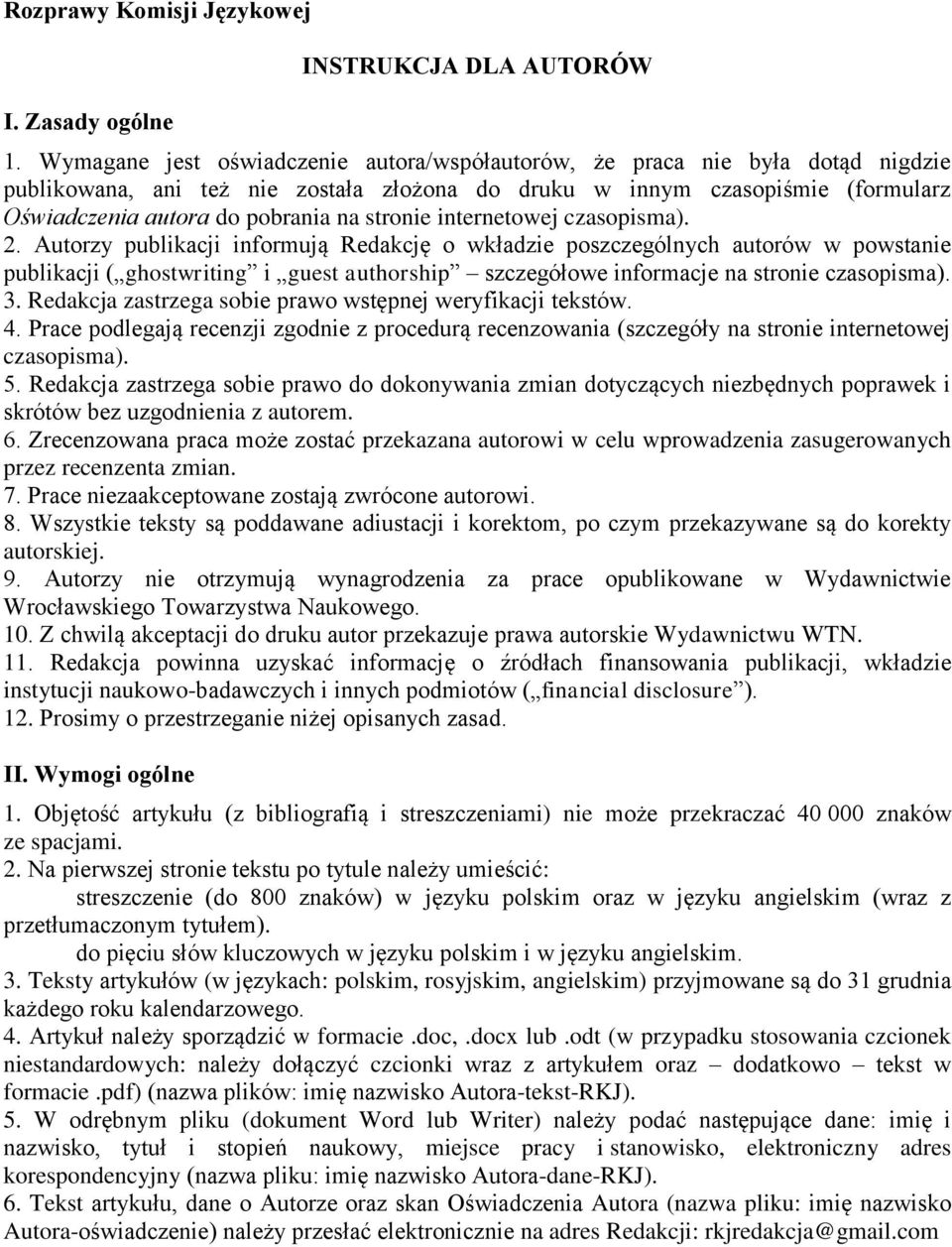 stronie internetowej czasopisma). 2.