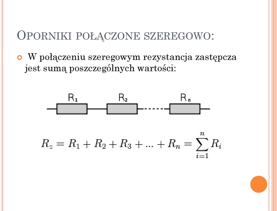 szeregowym rezystancja