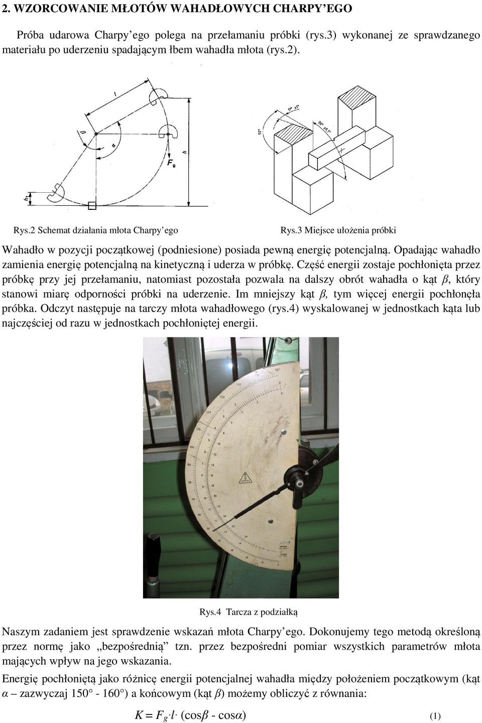 WZORCOWANIE MŁOTÓW WAHADŁOWYCH CHARPY EGO - PDF Free Download