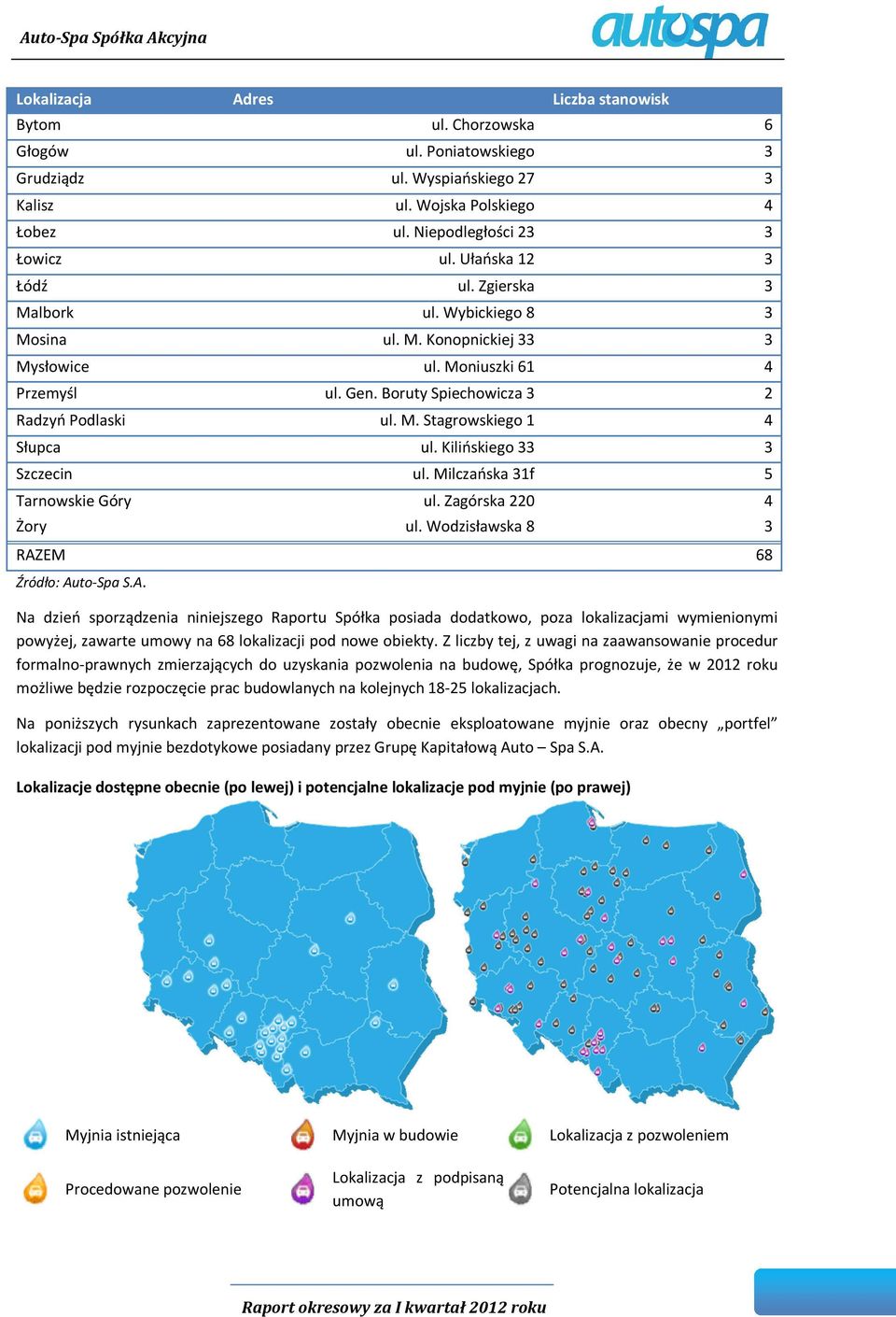 Kilińskiego 33 3 Szczecin ul. Milczańska 31f 5 Tarnowskie Góry ul. Zagórska 220 4 Żory ul.