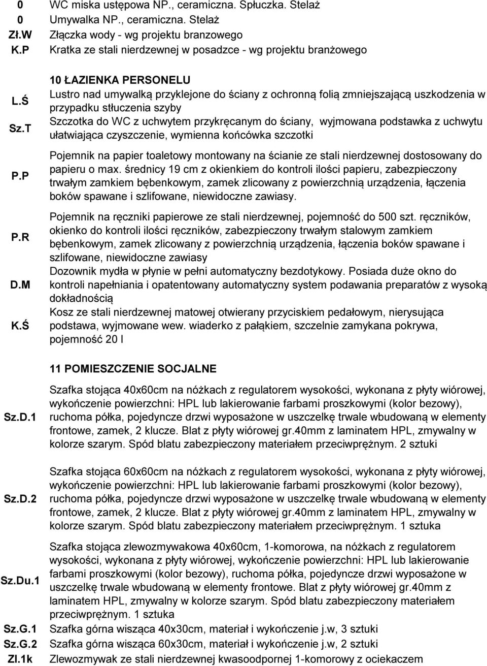 przypadku stłuczenia szyby Szczotka do WC z uchwytem przykręcanym do ściany, wyjmowana podstawka z uchwytu ułatwiająca czyszczenie, wymienna końcówka szczotki Pojemnik na papier toaletowy montowany