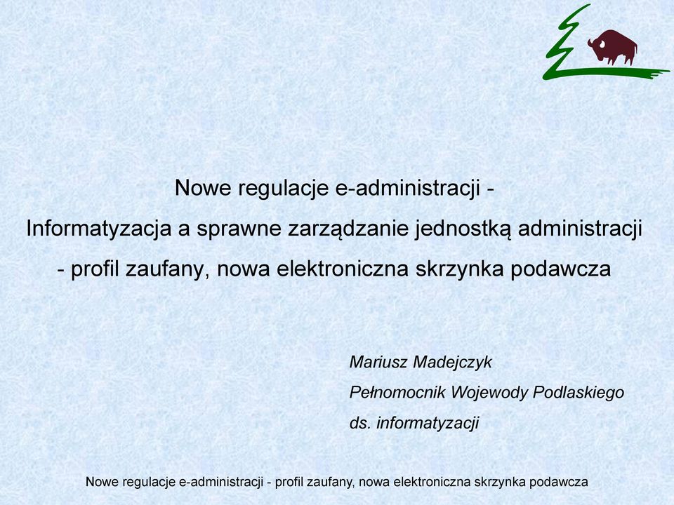 zaufany, nowa elektroniczna skrzynka podawcza Mariusz