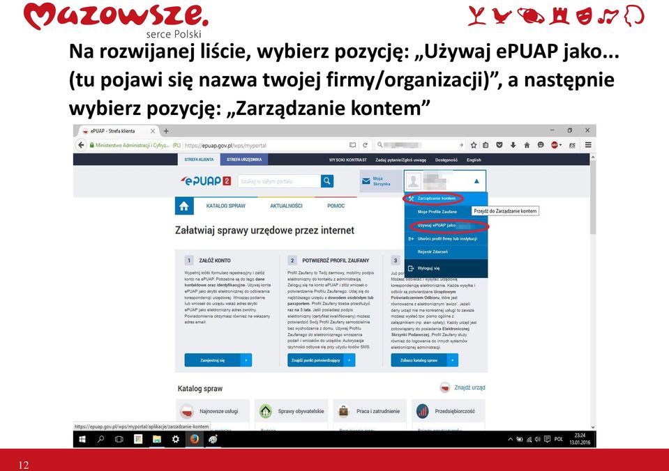 .. (tu pojawi się nazwa twojej