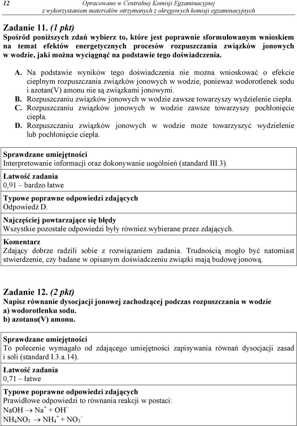 podstawie tego doświadczenia. A.