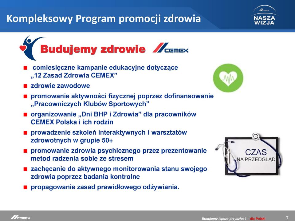 interaktywnych i warsztatów zdrowotnych w grupie 50+ promowanie zdrowia psychicznego przez prezentowanie metod radzenia sobie ze stresem zachęcanie do