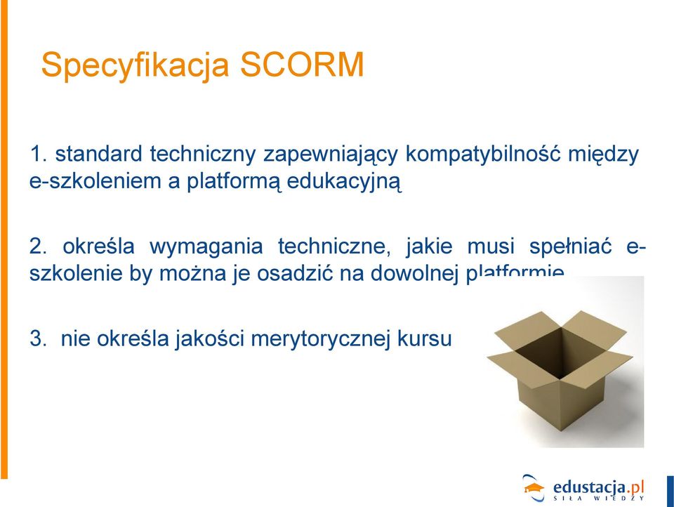 e-szkoleniem a platformą edukacyjną 2.