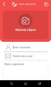 Aplikacja została tak zaprojektowana, aby działała w dwóch trybach, zarówno on-line jak i offline (do pierwszego