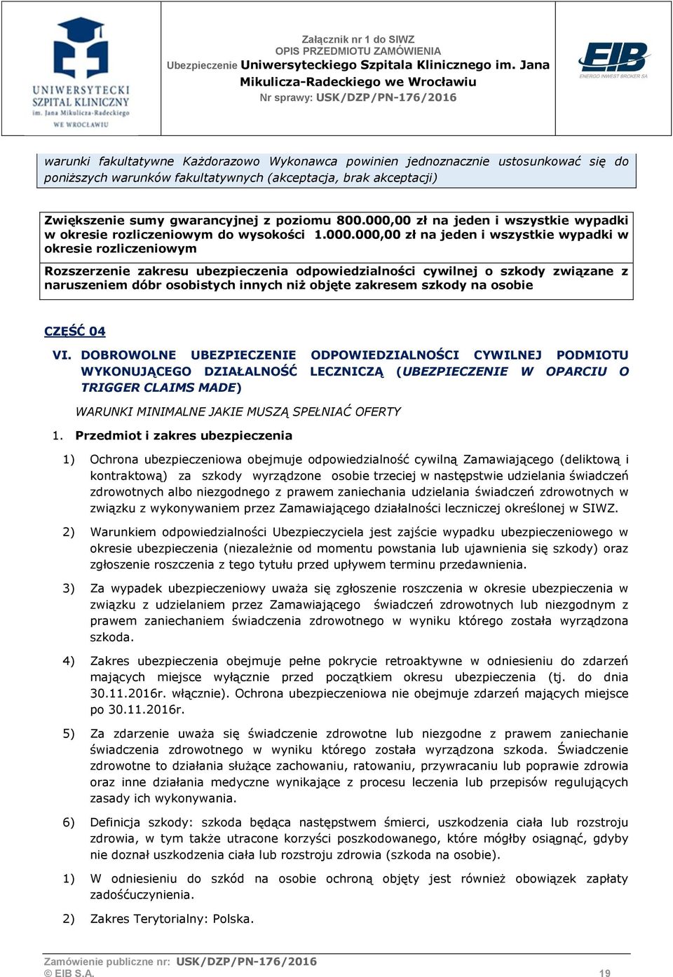 cywilnej o szkody związane z naruszeniem dóbr osobistych innych niż objęte zakresem szkody na osobie CZĘŚĆ 04 VI.