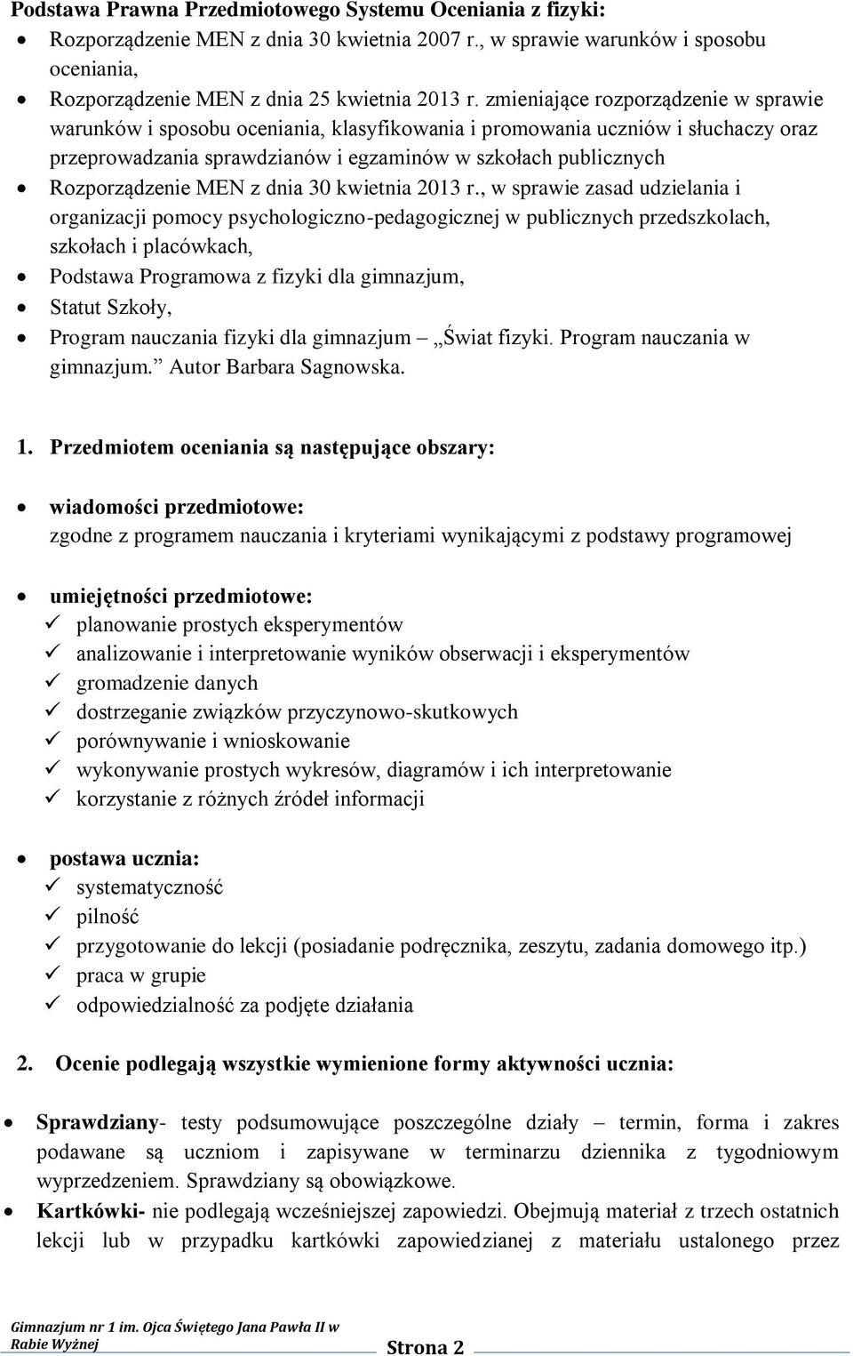MEN z dnia 30 kwietnia 2013 r.