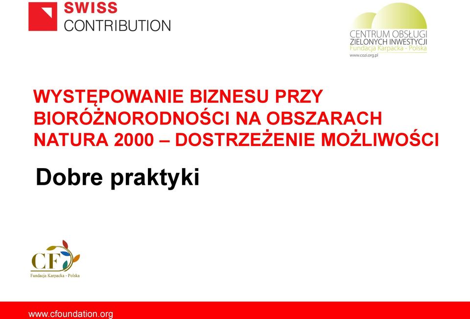 OBSZARACH NATURA 2000