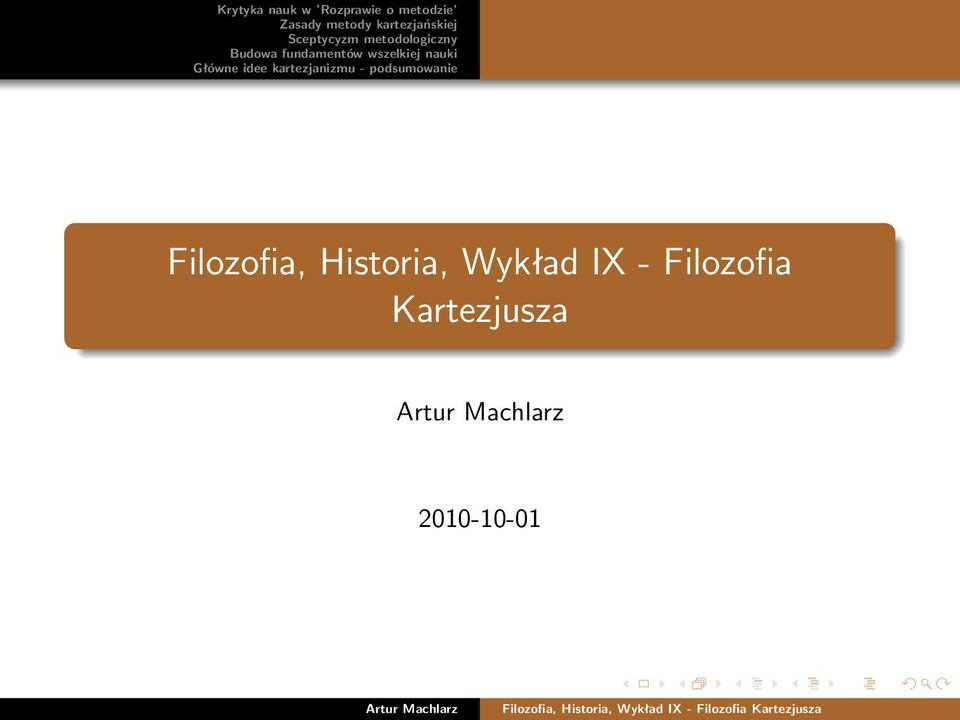 IX - Filozofia