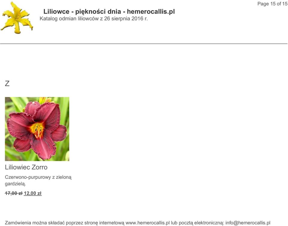 17,00 zł 12,00 zł Zamówienia można składać poprzez