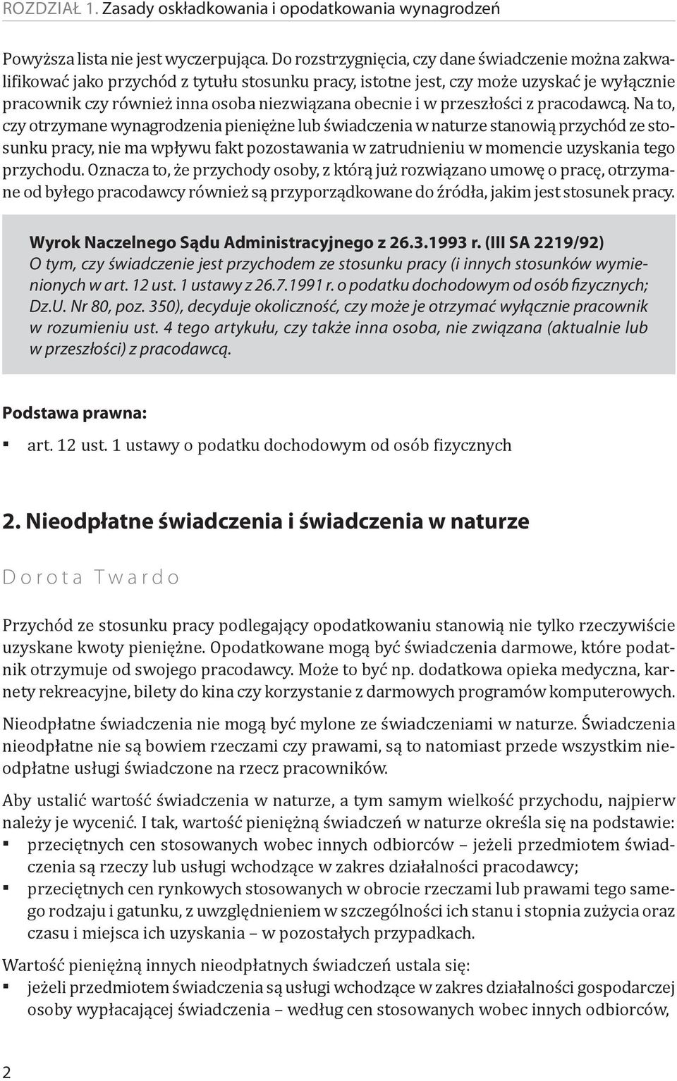 w przeszłości z pracodawcą.