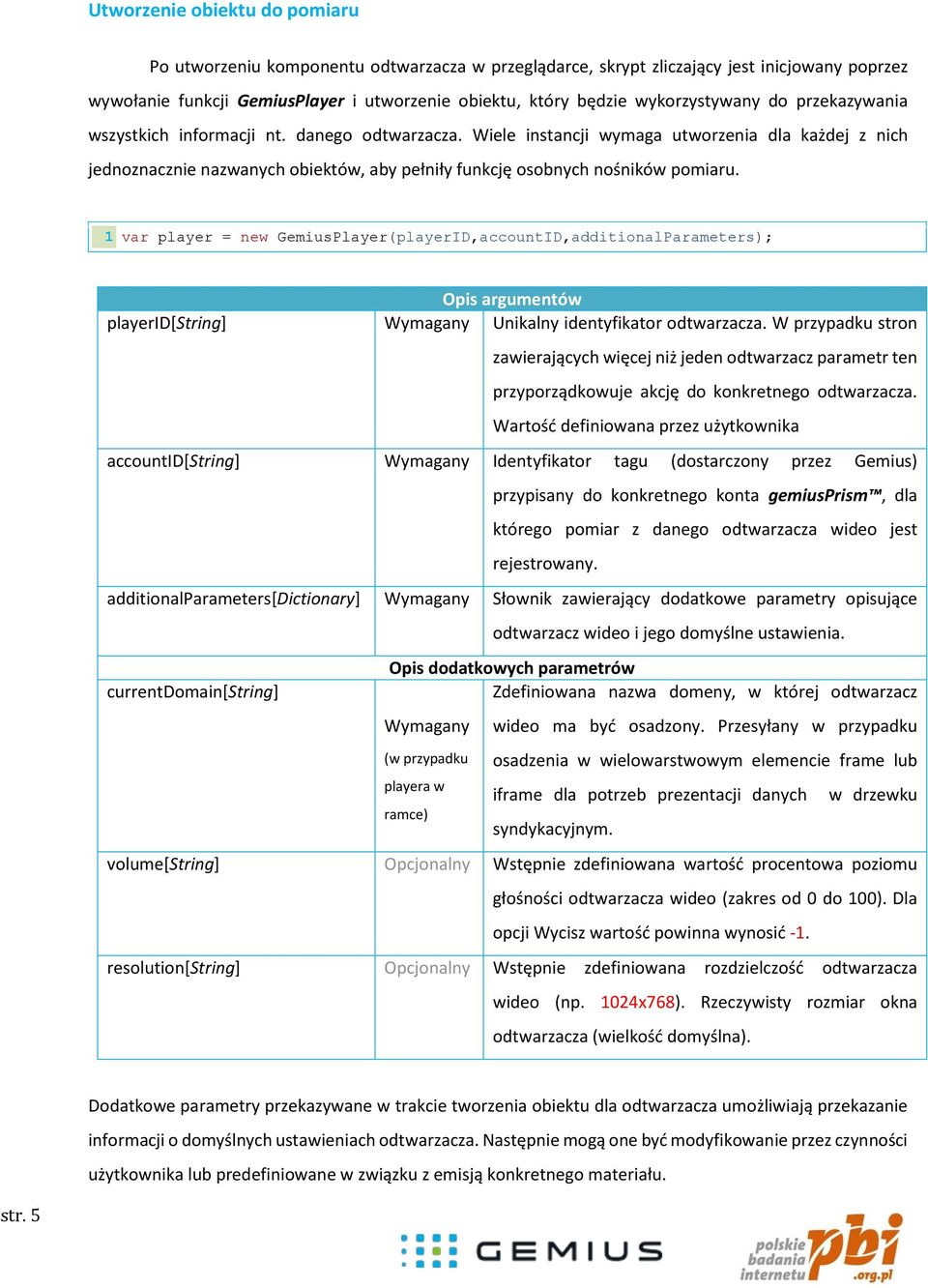 Wiele instancji wymaga utworzenia dla każdej z nich jednoznacznie nazwanych obiektów, aby pełniły funkcję osobnych nośników pomiaru.