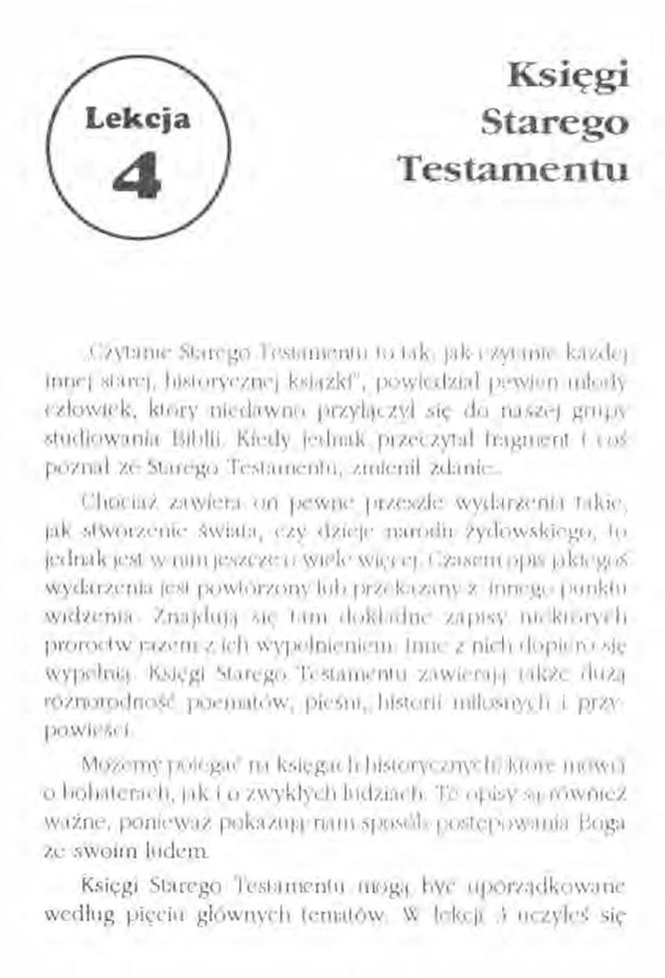 Chociaż zawiera on pewne przeszłe wydarzenia takie, jak stworzenie świata, czy dzieje narodu żydowskie-go, to jednak jest w nim jeszcze o wiele wiece].