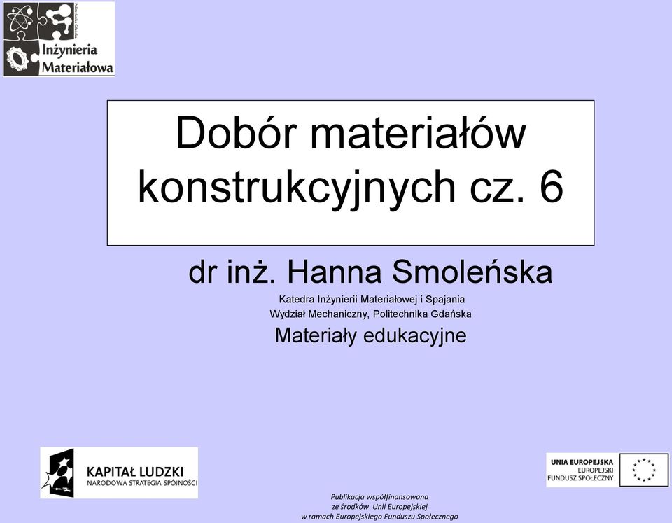 Hanna Smoleńska Katedra Inżynierii