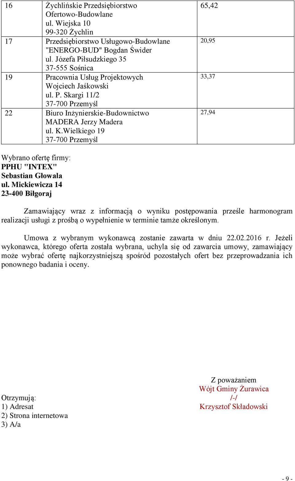 zedsiębiorstwo Usługowo-Budowlane 19 Pr