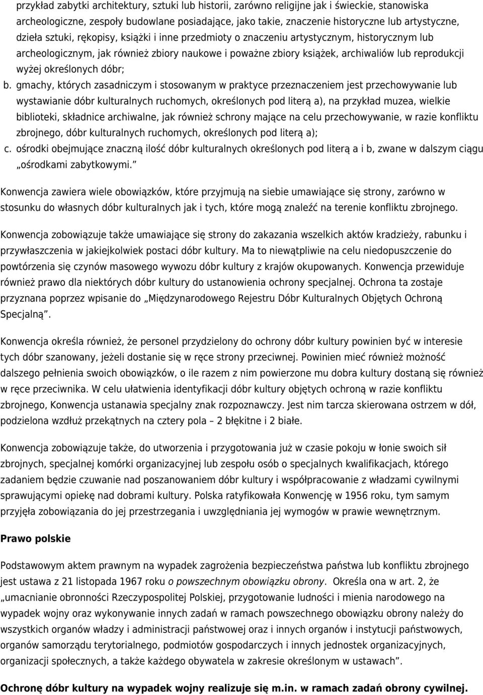 określonych dóbr; b.