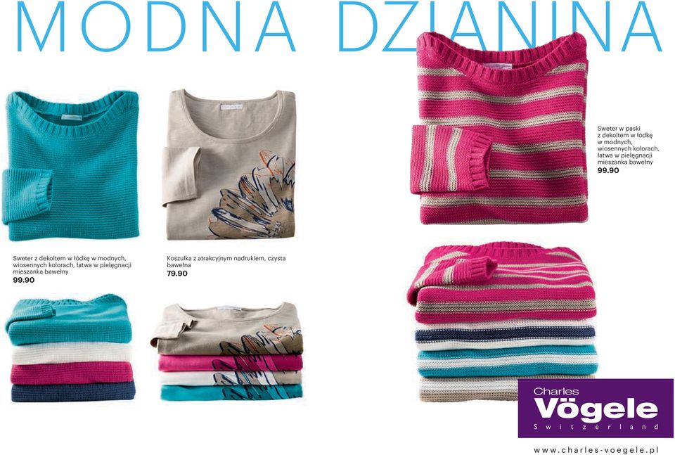 z dekoltem w łódkę w modnych, wiosennych kolorach, łatwa w