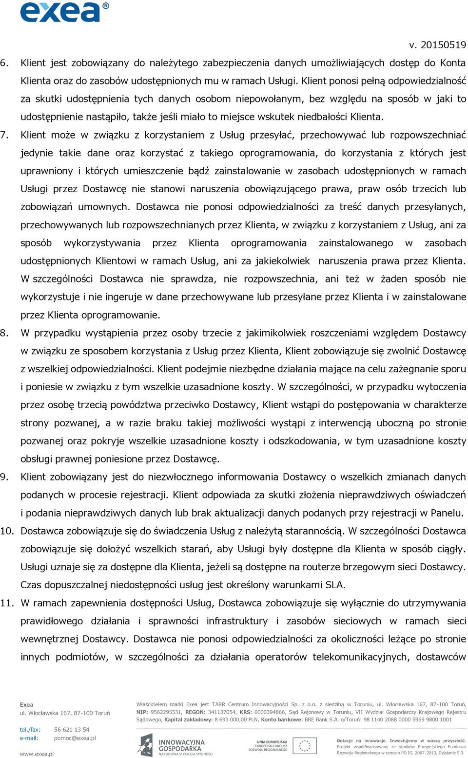 Klienta. 7.