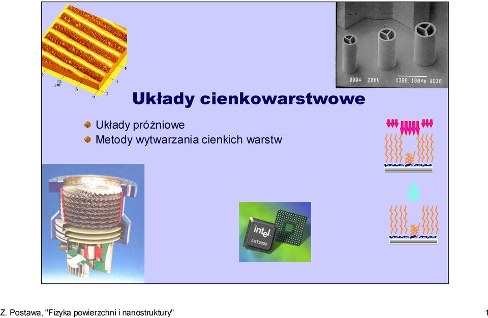cienkich warstw Z.
