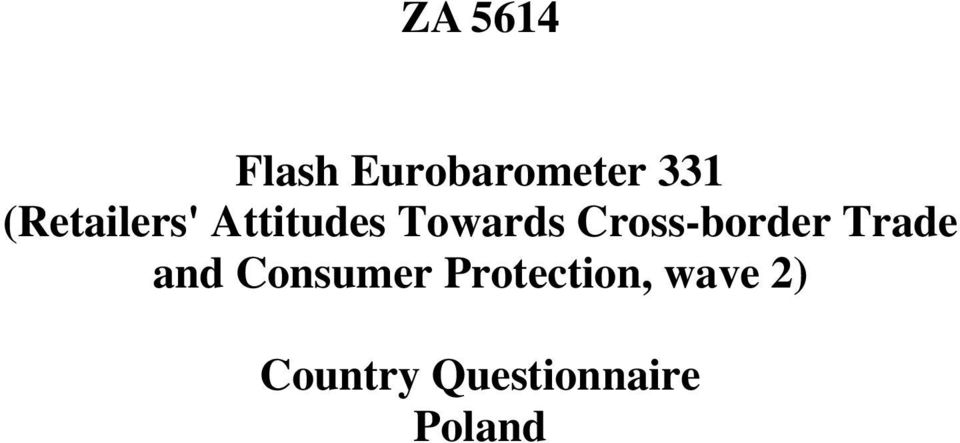 Cross-border Trade and Consumer
