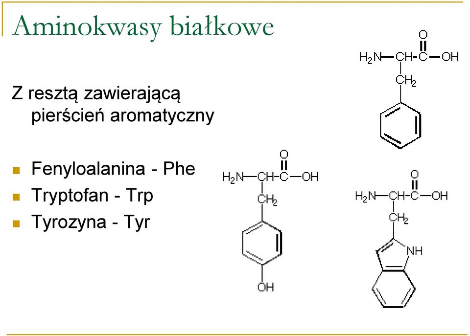 aromatyczny Fenyloalanina -