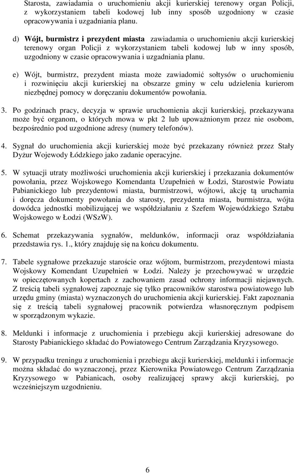 uzgadniania planu.