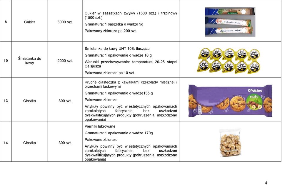 Gramatura: 1 opakowanie o wadze 10 g Warunki przechowywania: temperatura 20-25 stopni Celsjusza Pakowana zbiorczo po 10 szt.