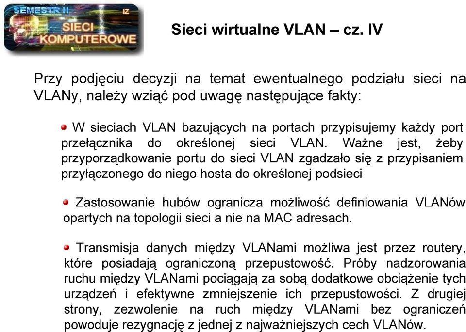 określonej sieci VLAN.