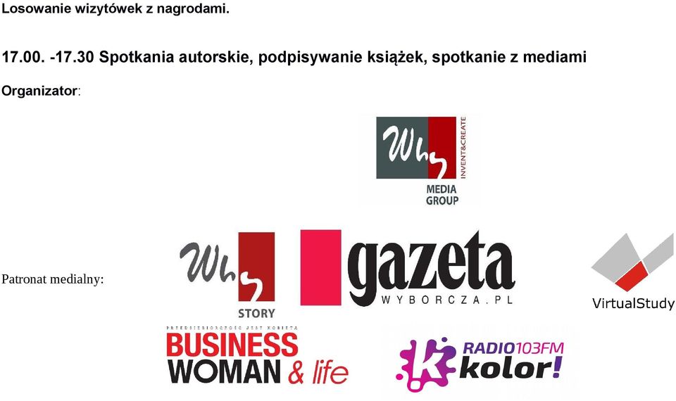 30 Spotkania autorskie,